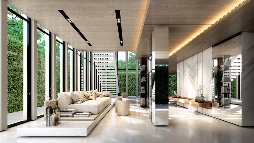 ล็อบบี้เพดานสูง 7 เมตร