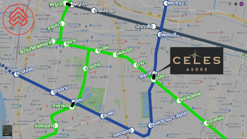 สะดวกสบายด้วยรถไฟฟ้าถึง 2 สาย