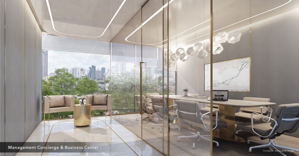 Management Concierge & Business Center บนชั้น Mezzanine Floor