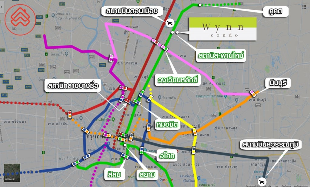รถไฟฟ้าสายสีเขียวเชื่อมต่อกับรถไฟฟ้าสายปัจจุบันและอนาคต
