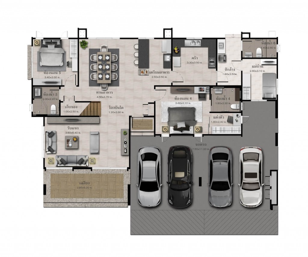 Amanwana Burasiri-Pattanakarn_L399-Floor-Plan-1F