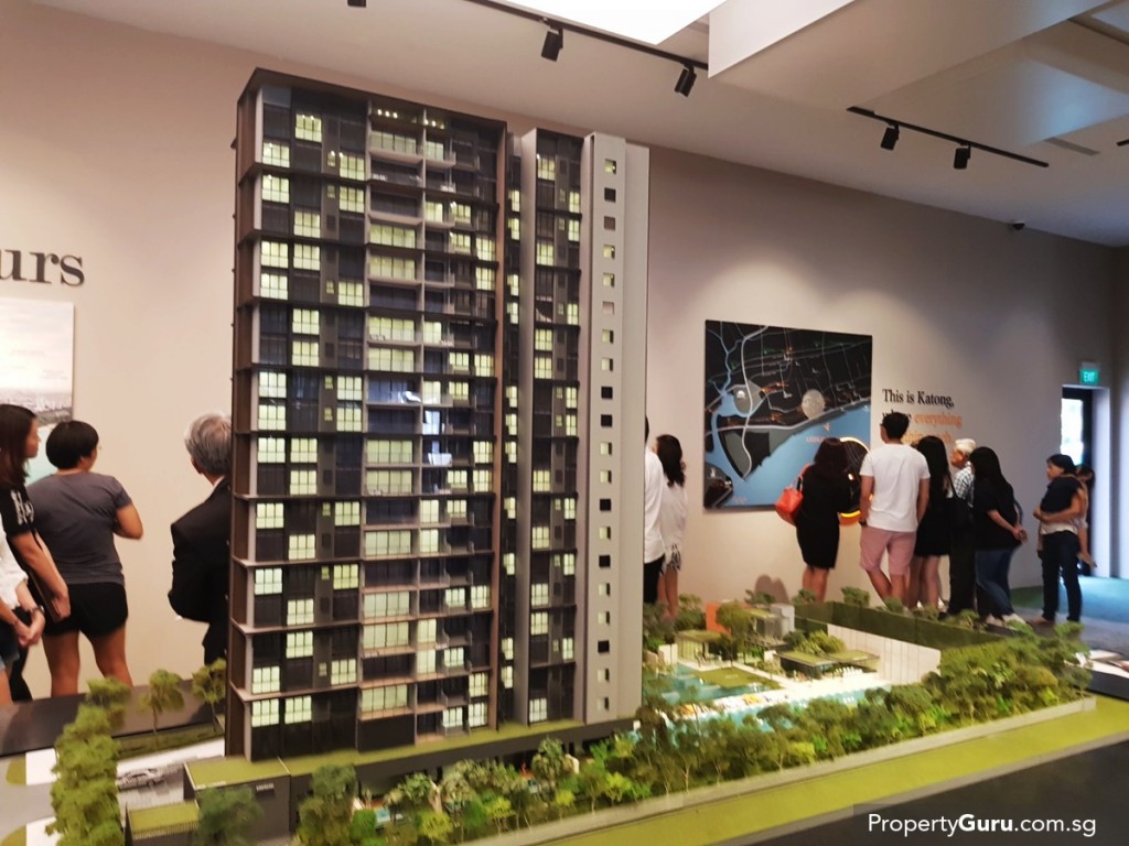 A 3D model of Amber45 condo along Amber Road