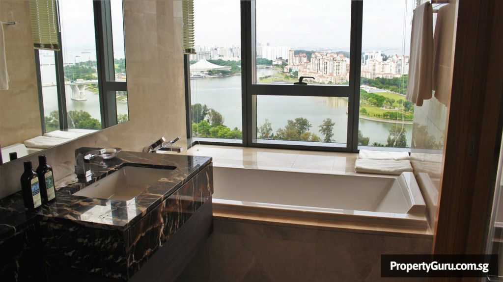 Photo of master bathroom