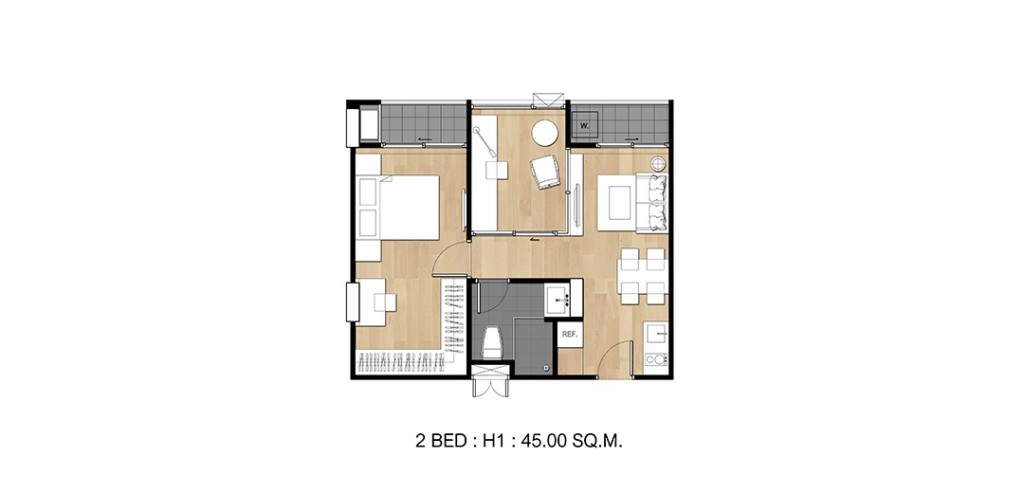 2 Bed H1