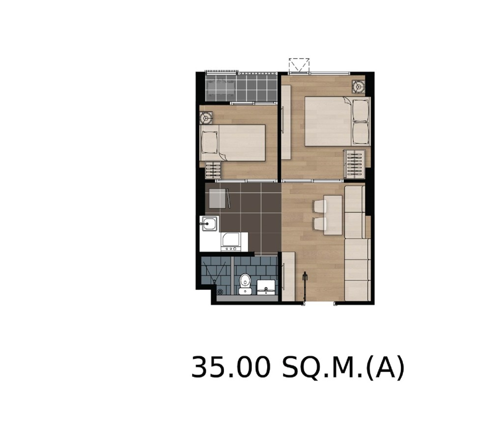 1 Bedroom Plus (A)