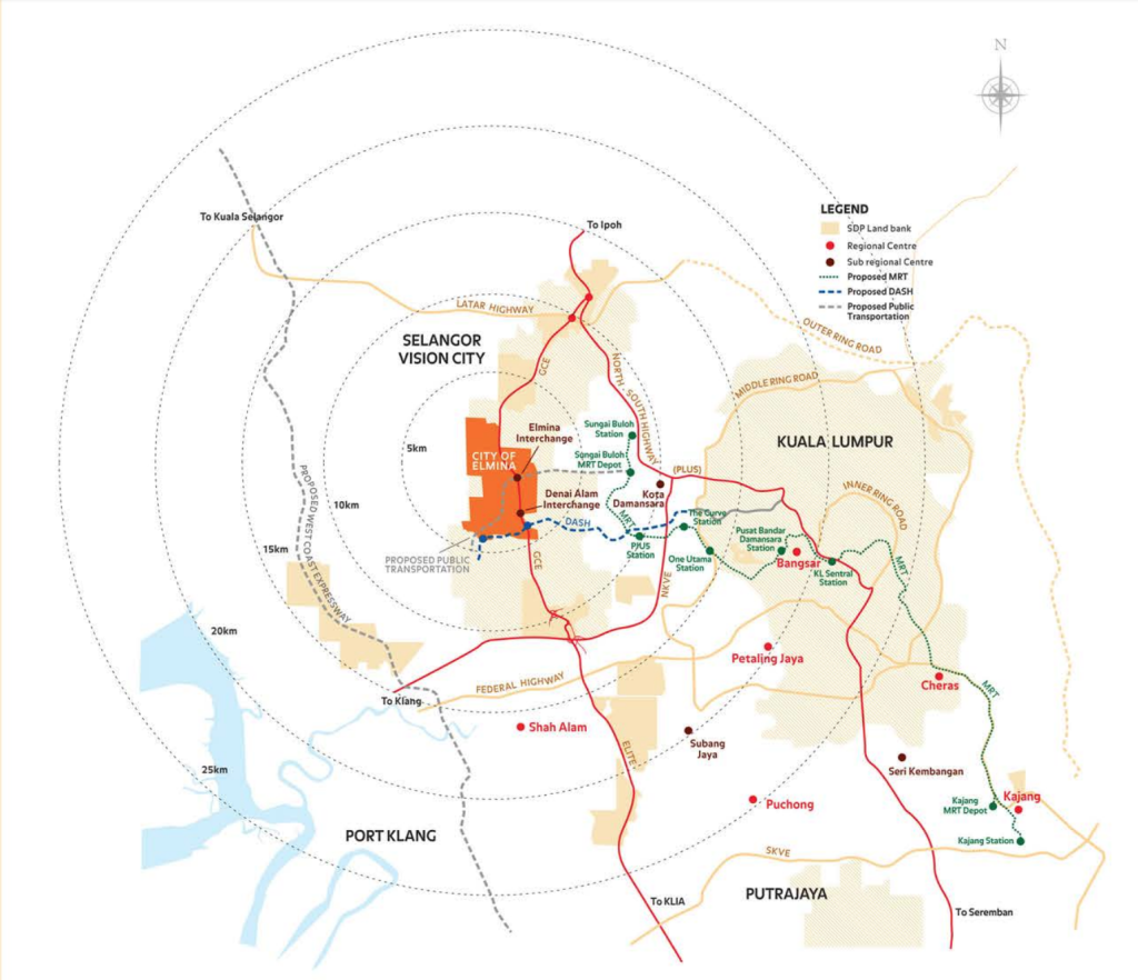 Clusia, Elmina Gardens, City of Elmina Location Map