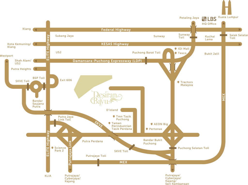 Desiran Bayu, Puchong Location Map