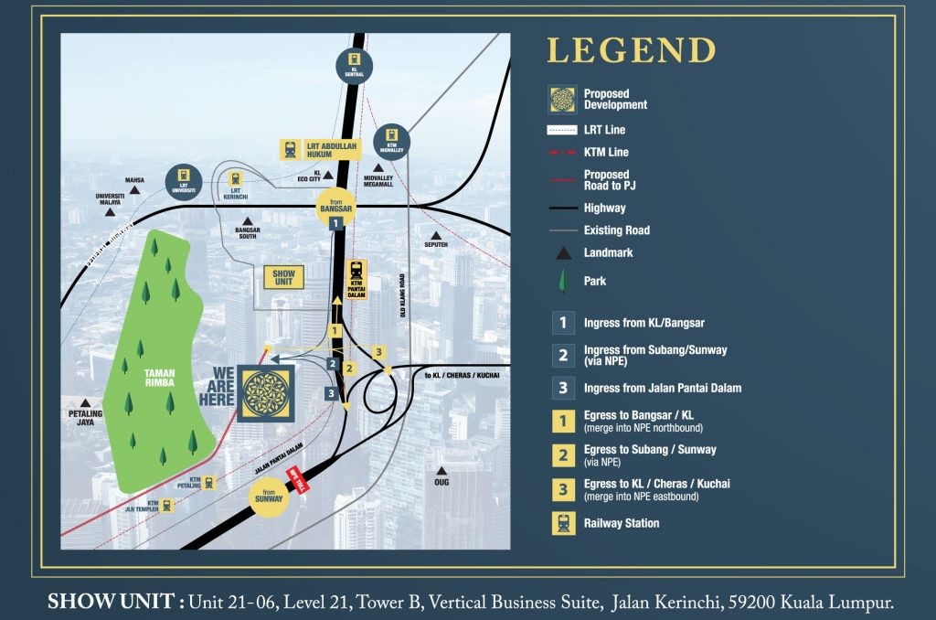 Residensi Rimba (Cubic Botanical), Pantai Dalam, South Bangsar Location Map