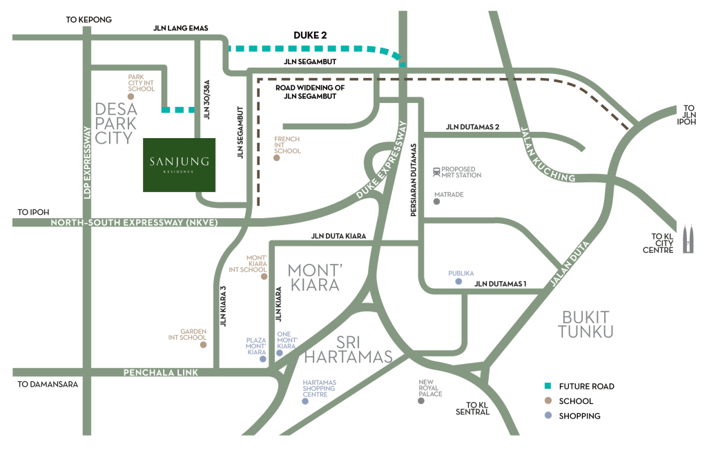 Sanjung Residence, Segambut Location map