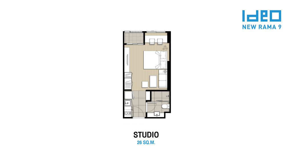 Ideo New Rama 9 - Studio 26 sq.m