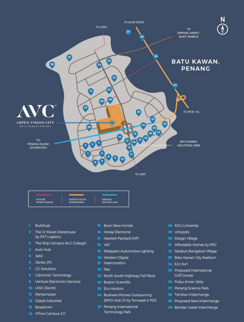 Aspen Vision City is in Batu Kawan and its part of Penang