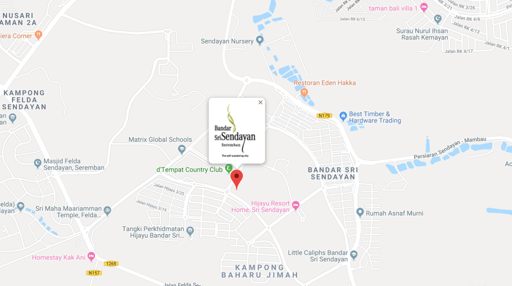 Cadena, Bandar Seri Sendayan is easily accessible via PLUS Highway. 