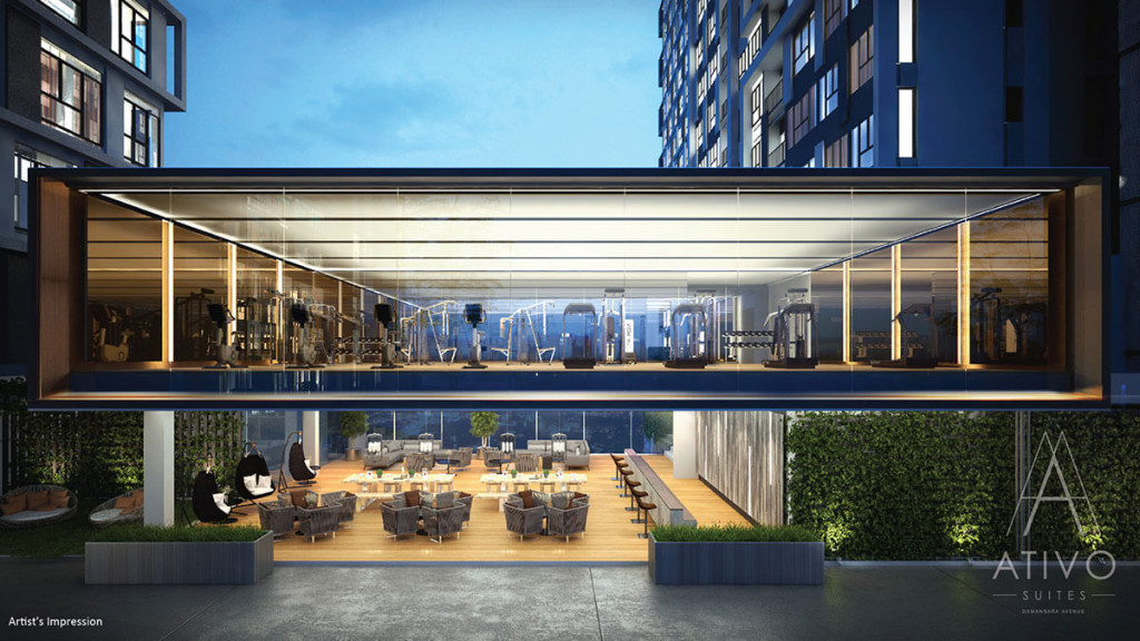 Ativo Suites @ Damansara Avenue comes with wide range of facilities such a gymnasium. 