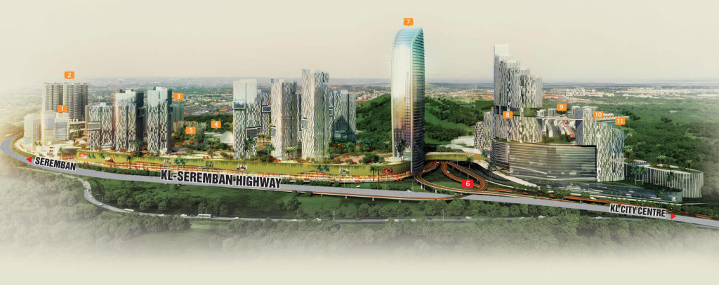 The township will also enjoy easy access Maju Expressway (MEX), Kajang SILK Highway, South Klang Valley Expressway (SKVE), ELITE Expressway, and KL-Seremban Highway.