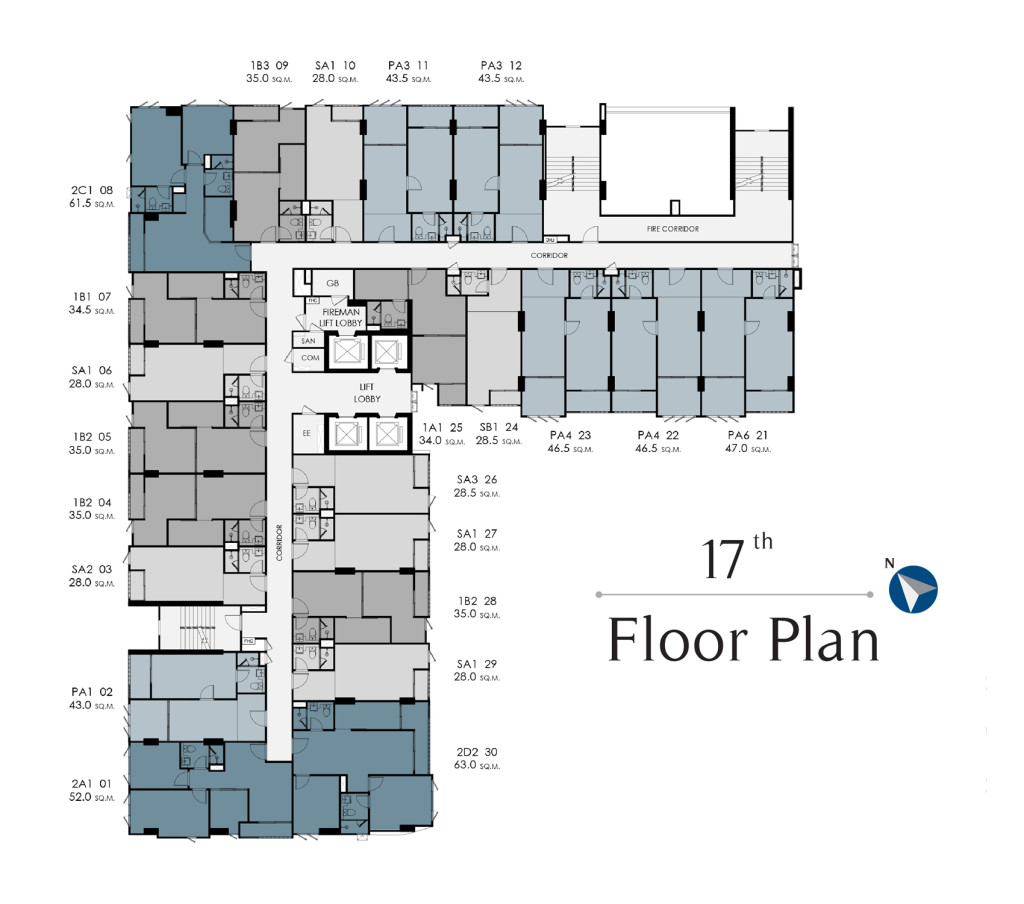 17_Floor Plan_Supalai Lite Thaphra Wongwian Yai
