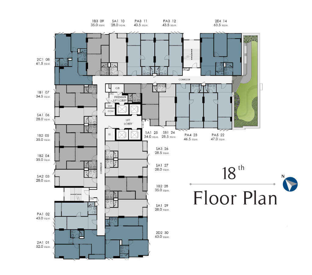 18_Floor Plan_Supalai Lite Thaphra Wongwian Yai