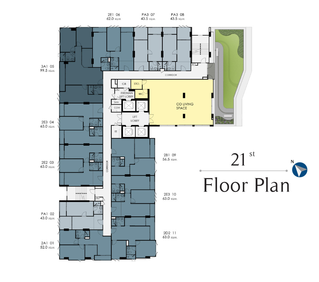 21_Floor Plan_Supalai Lite Thaphra Wongwian Yai