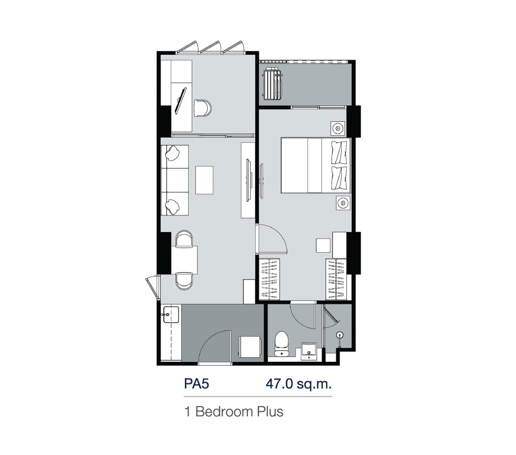 PA5_Floor Plan_Supalai Lite Thaphra Wongwian Yai
