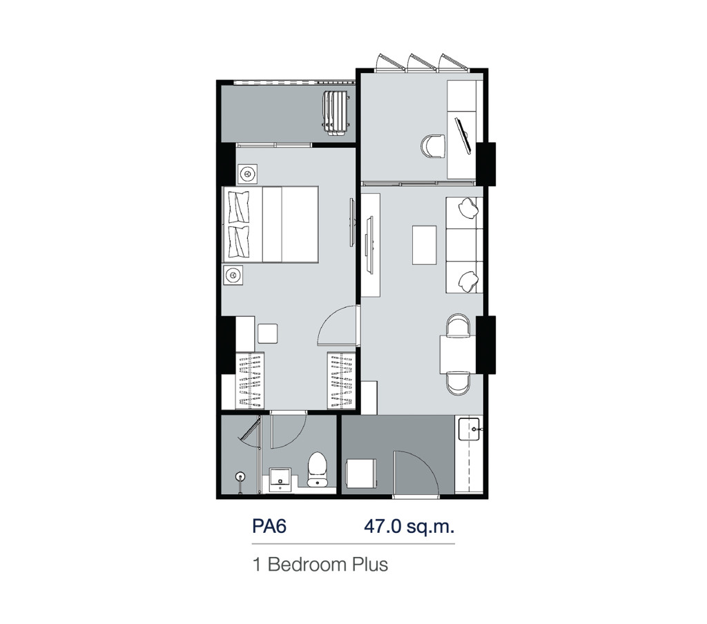 PA6_Floor Plan_Supalai Lite Thaphra Wongwian Yai