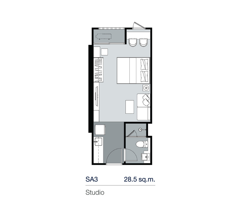 SA3_Floor Plan_Supalai Lite Thaphra Wongwian Yai