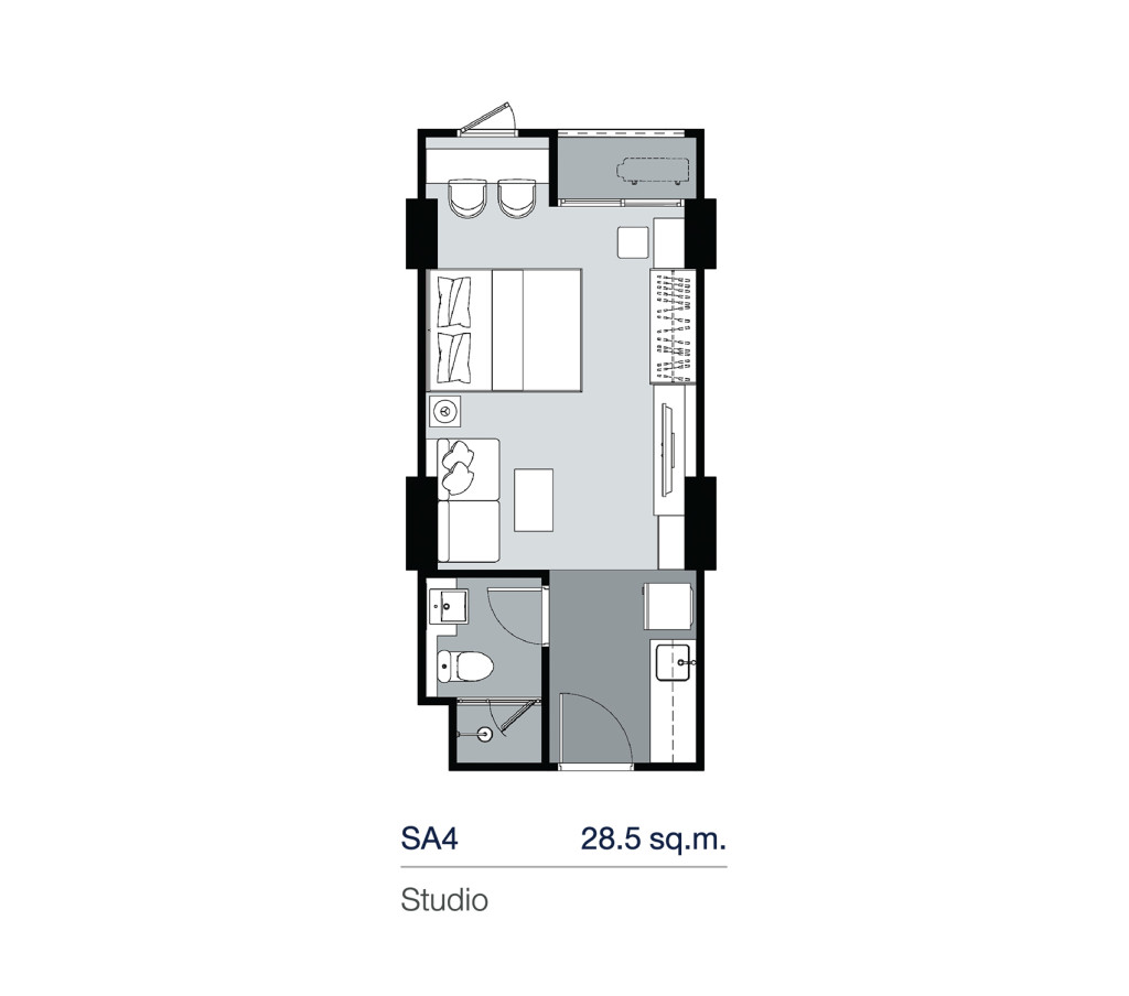 SA4_Floor Plan_Supalai Lite Thaphra Wongwian Yai