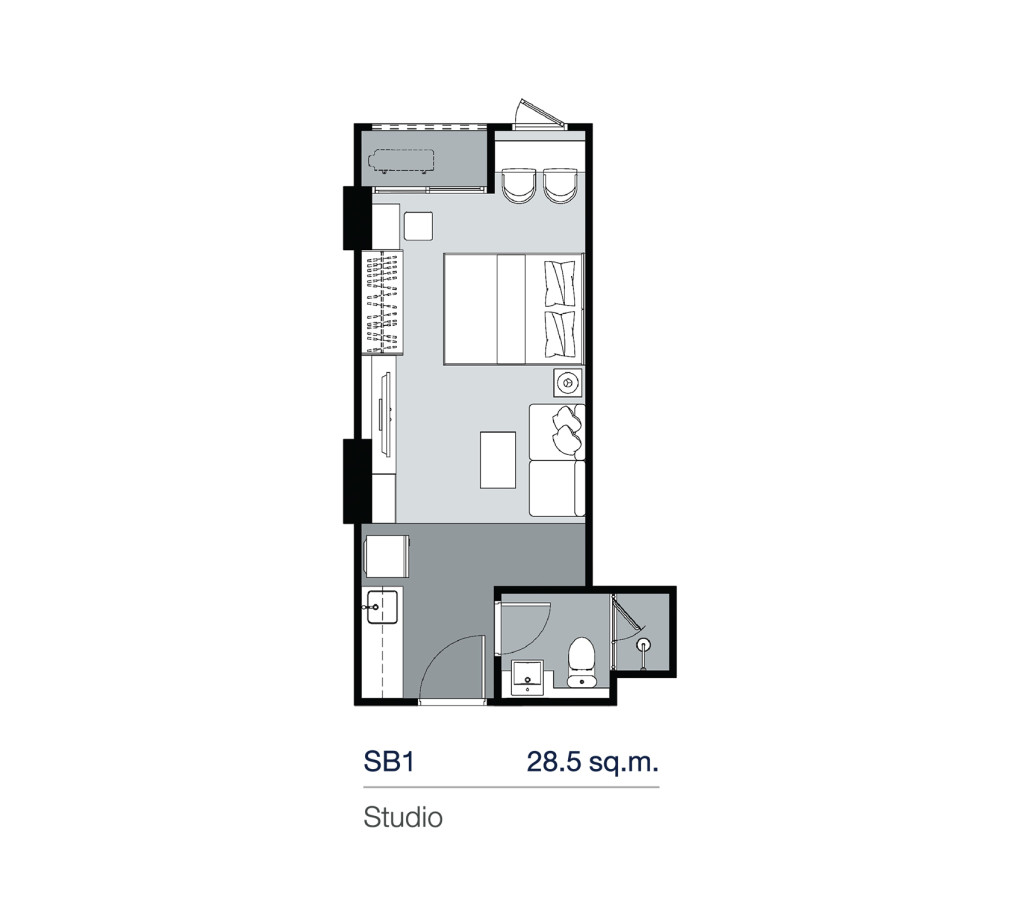 SB1_Floor Plan_Supalai Lite Thaphra Wongwian Yai