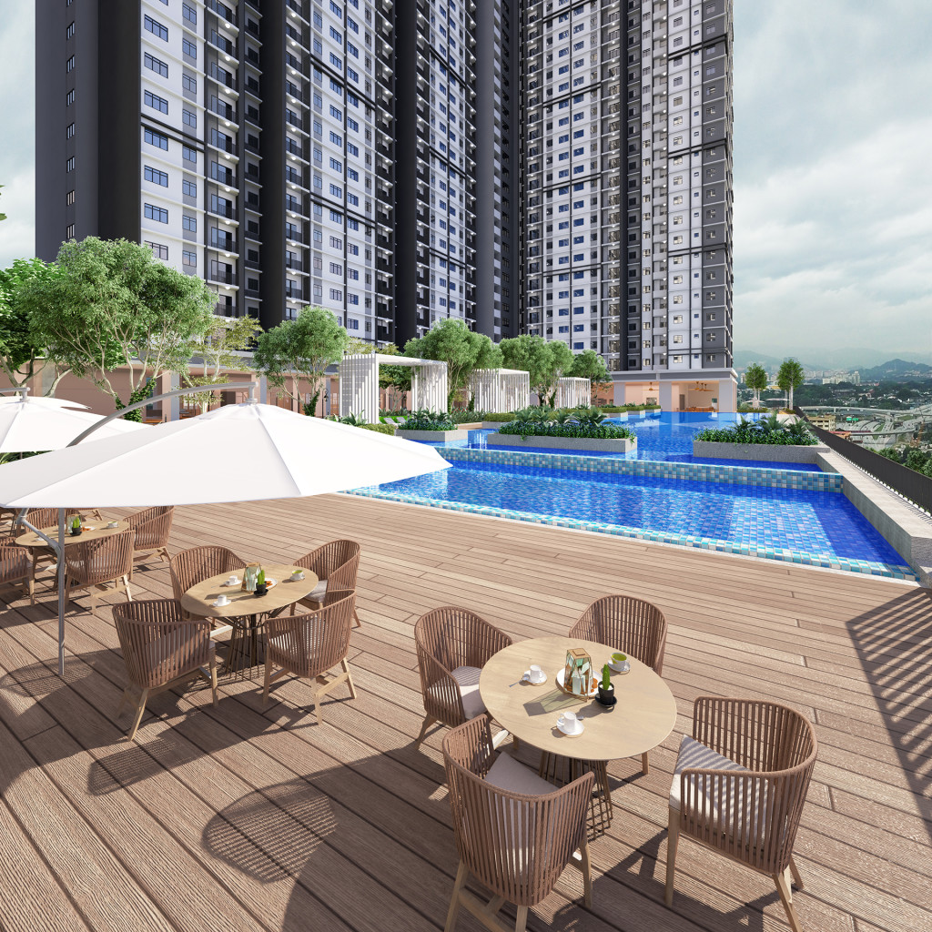 MiNest Residence has ample of facilities such as a swimming pool for all walks of life.