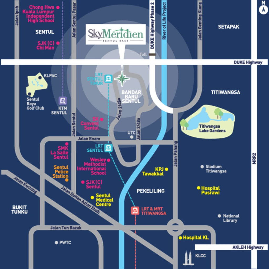 Sky Meridien Location Map