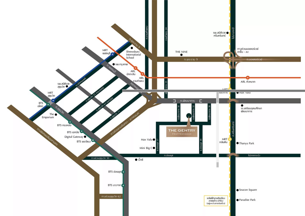 The_Gentry_Patthanakarn_Map