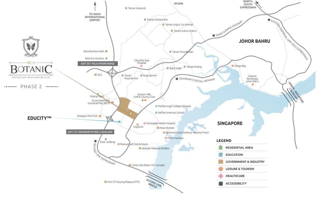 Eco Botanic and Eco Botanic 2 are in Iskandar Puteri, which is the heart of Iskandar Malaysia