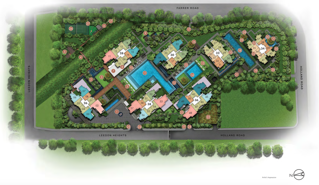 Leedon Green 49 leedon-green-condo-site-plan