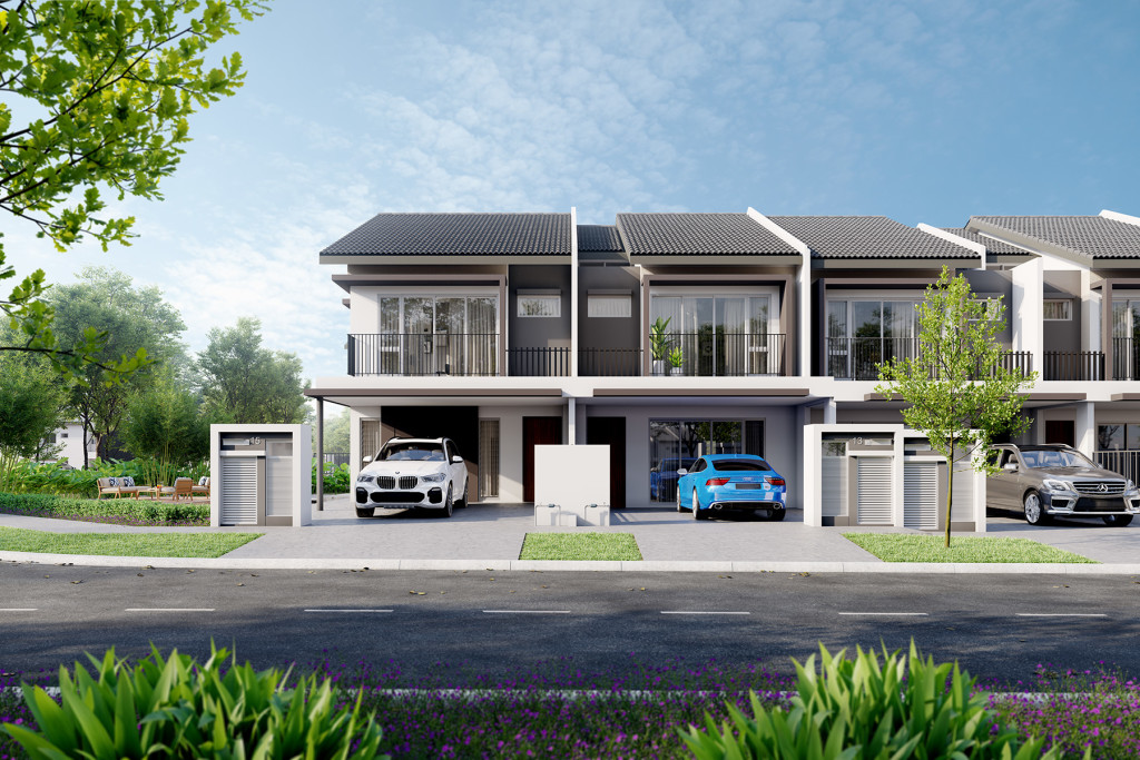 Verna at Serene Heights are double-storey terraced homes, which will be built on standard lots measuring 20’ x 70’. 