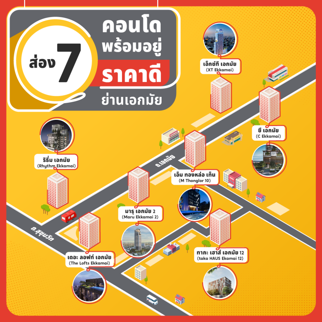 7 คอนโดพร้อมอยู่ ย่านเอกมัย