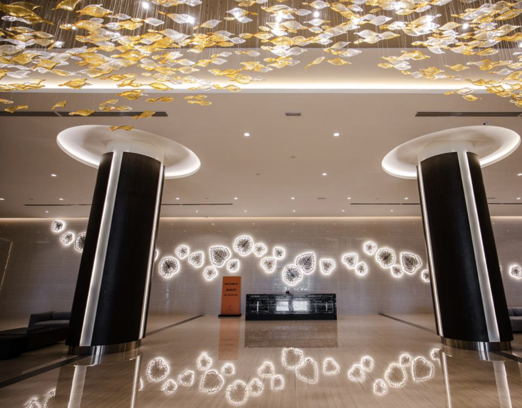 the building is designed in such a way that residents still get to enjoy their privacy.