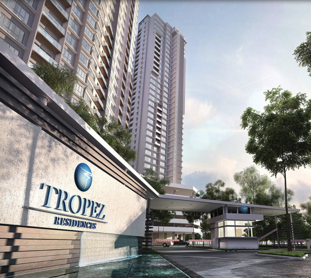 Tropez Residences is located in Iskandar Malaysia within the Tropicana Danga Bay project, which comprises a shopping centre, serviced apartments, commercial units, and retail businesses.