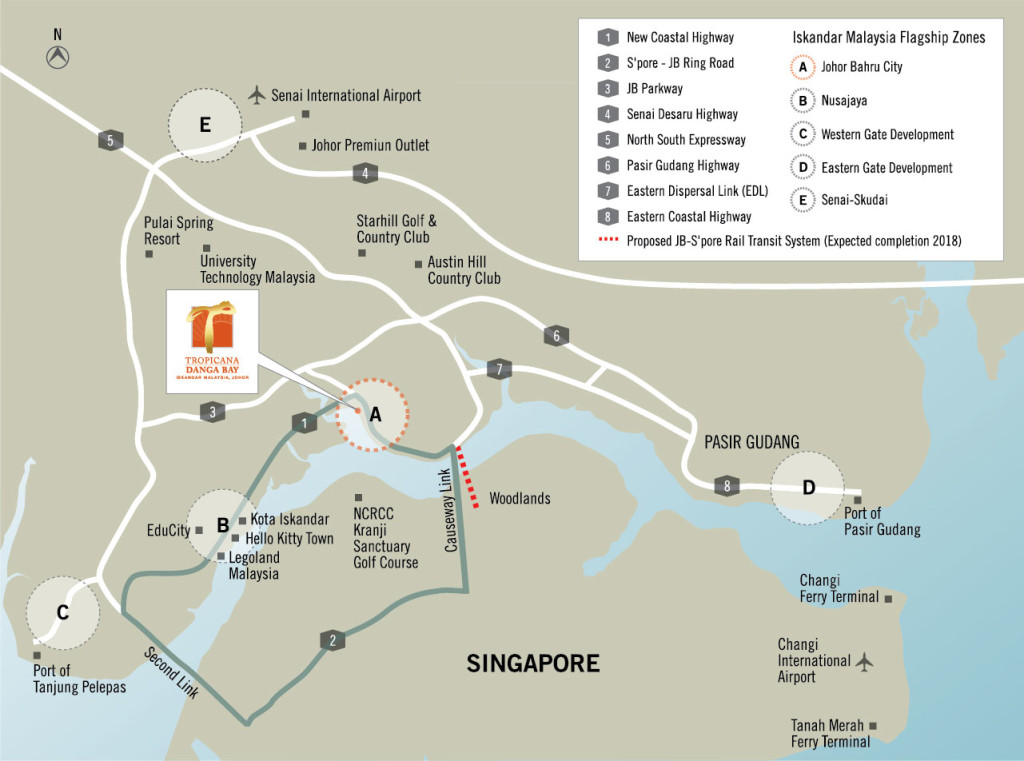 Tropez Residences is in the highly strategic area of Zone A in Iskandar Malaysia. It is just 10 minutes away from the Johor-Singapore Causeway Link.