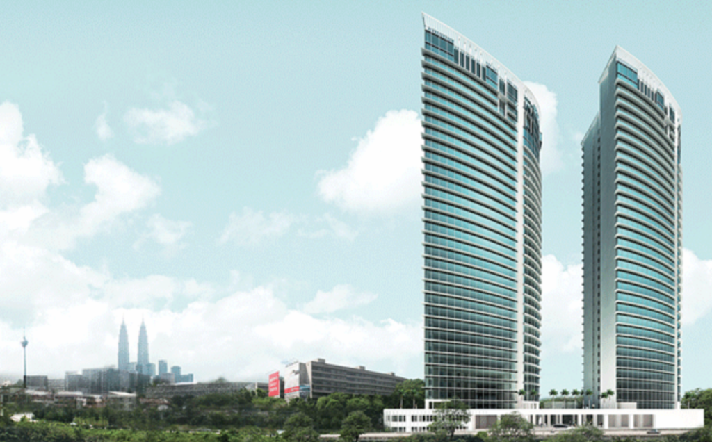 Twins @ Damansara Heights is in a predominantly commercial area, surrounded by mid-rise office buildings and the famous strip of government offices nearby. 