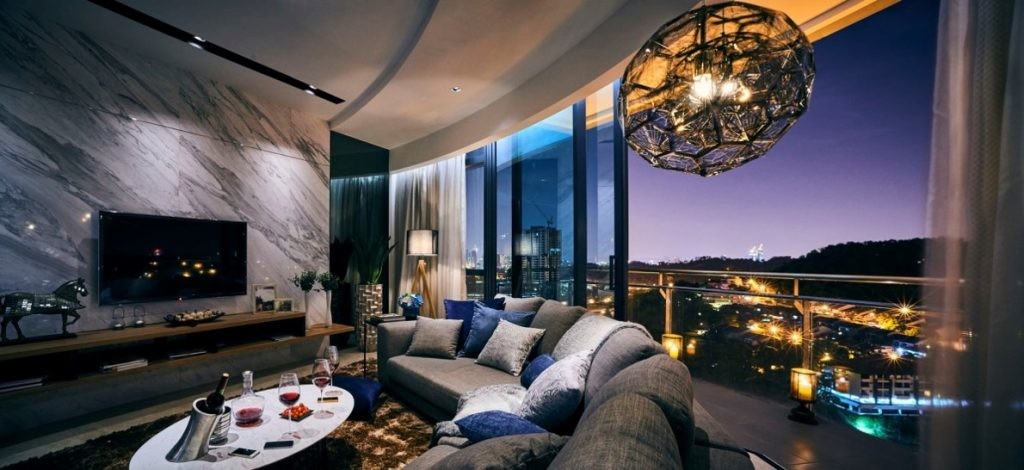 There are two 28-storey residential towers at DC Residensi, and it has a total of 370 units. The built-up area ranges from 904 sq ft to 2,982 sq ft.