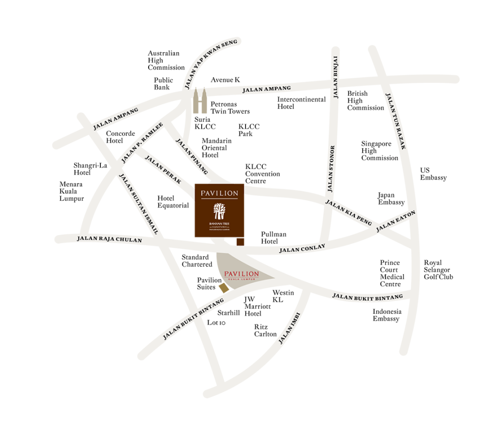 Some units will enjoy breathtaking close-up views of the Kuala Lumpur skyline, which includes a view of the Petronas Twin Towers and KL Tower.