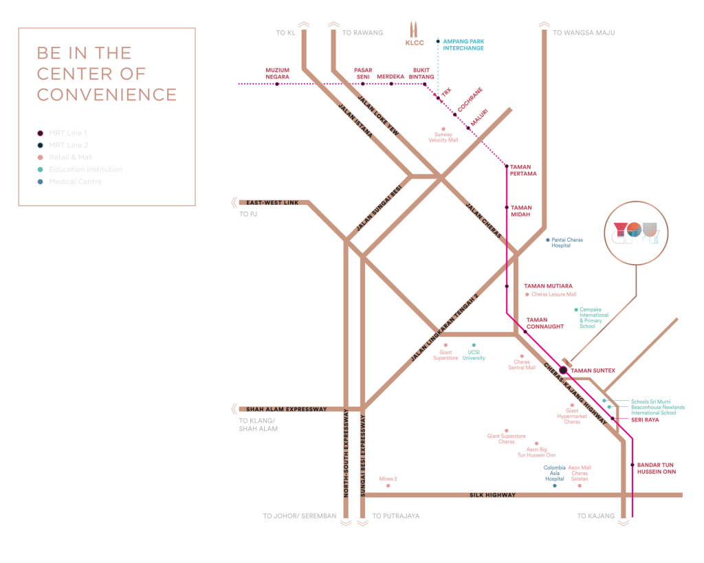 You Residences (and the rest of You City) is centrally located in Cheras.