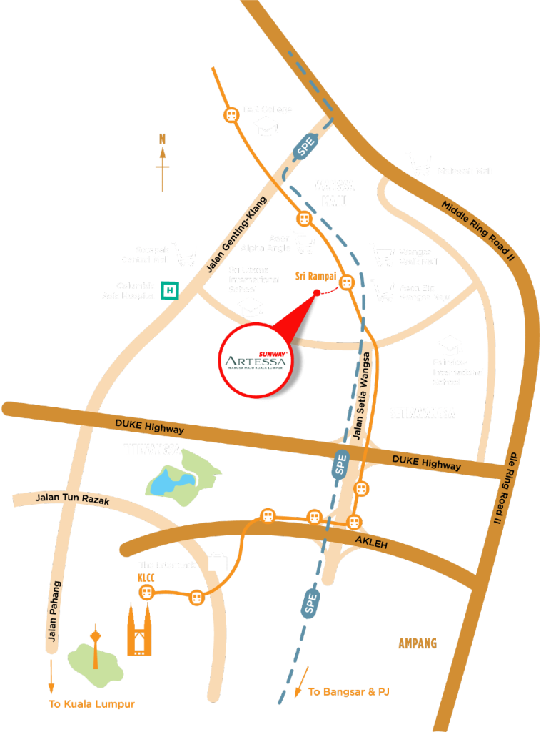 sunwayartessa-locationmap