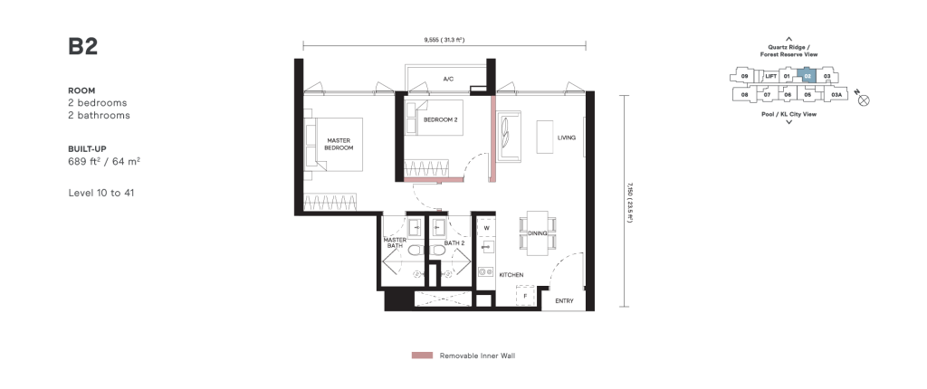 Other facilities include seating alcove, BBQ pavilion, gourmet pavilion, reading nook, sky garden, chill-out lounge, and many more.