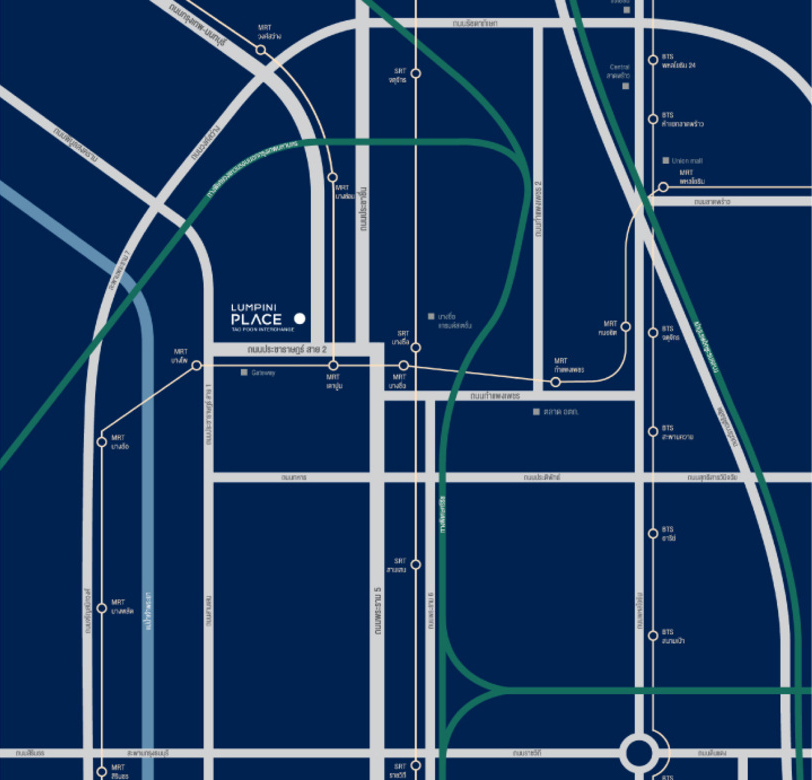 Lumpini-Place-Taopoon-Interchange-PerspectiveMAP