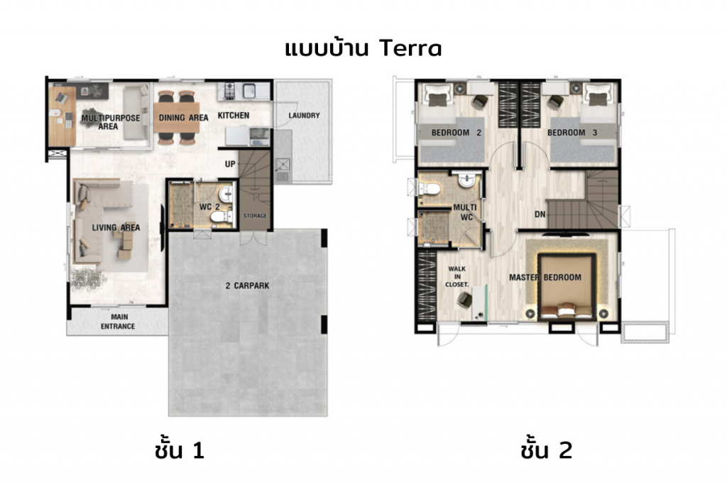 Perfect-Park-Ratchaphruek-Pathum-Thani-PerspectiveUnit Layout-01