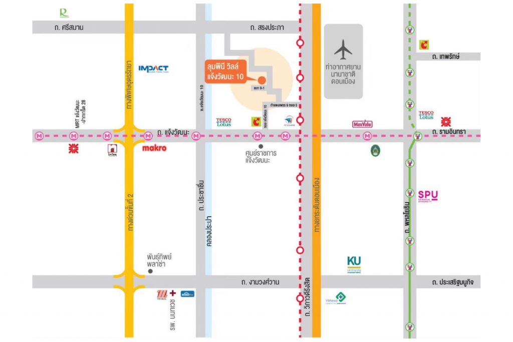 Lumpini-Ville-Chaengwattana-10-PerspectiveMAP