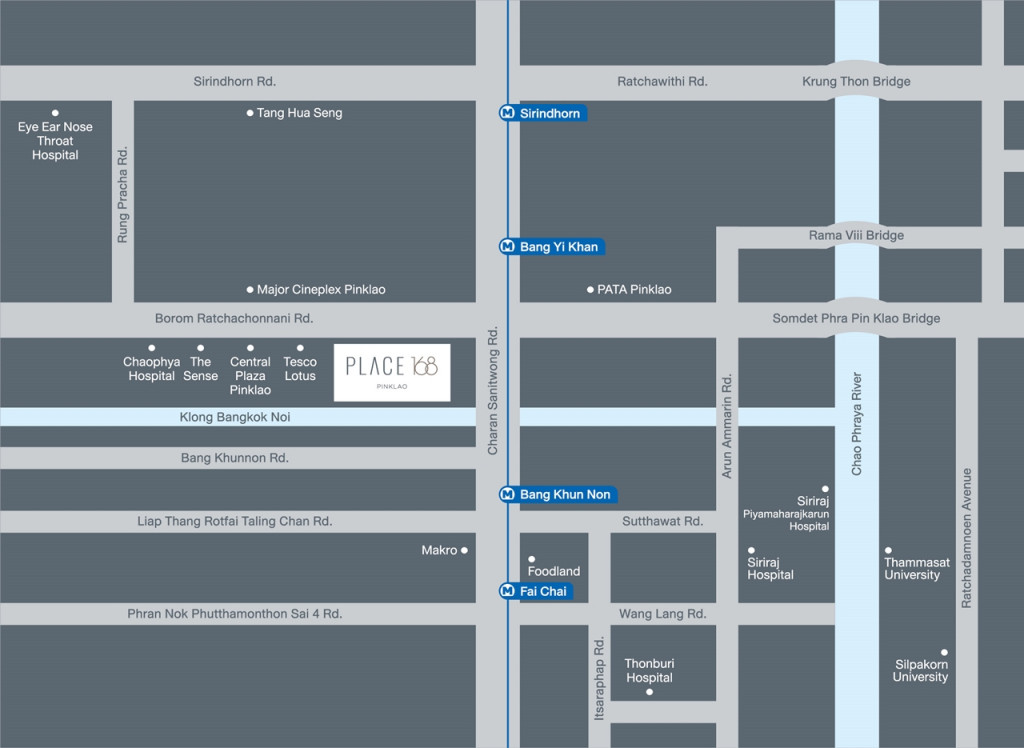 Review-Condo-LPN-Place-168-Pinklao-PerspectiveMap
