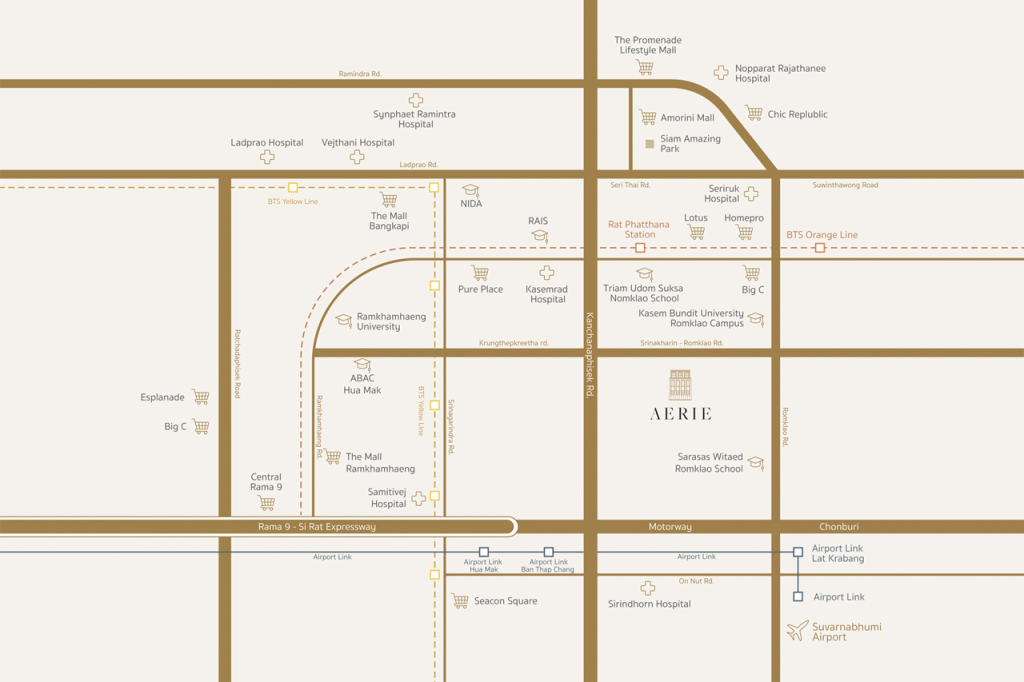AERIE-Srinakarin-Krungthep-Kreetha-PerspectiveMAP