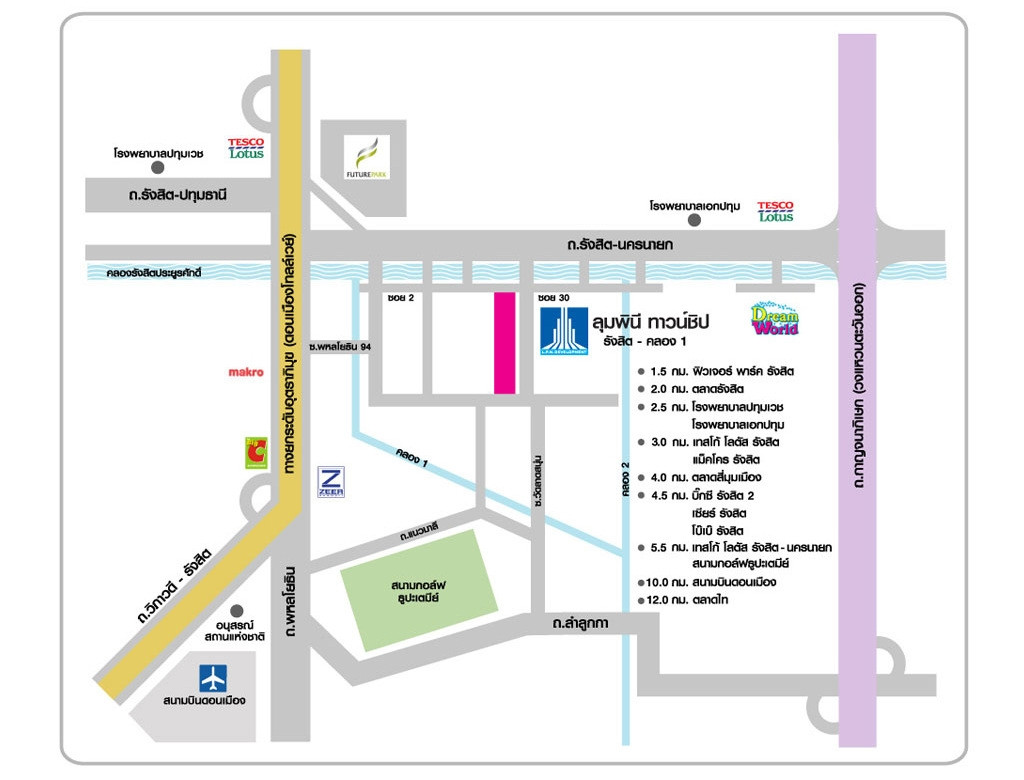 Lumpini-Township-Rangsit-Khong-1MAP