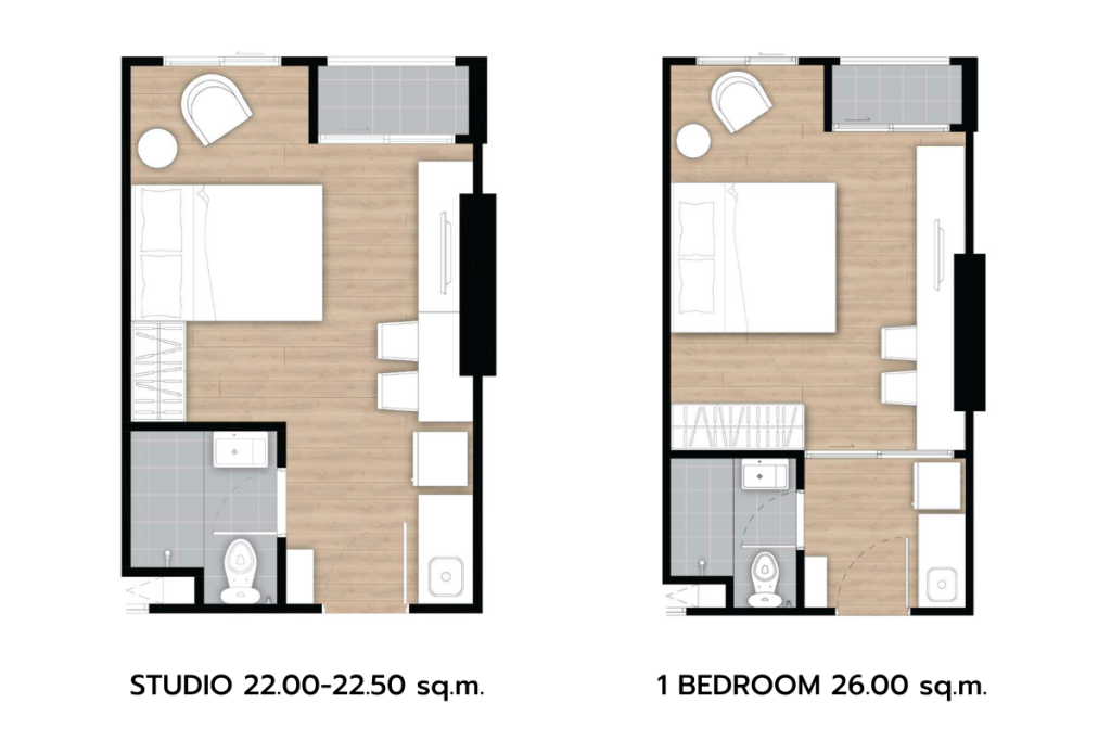 Lumpini-Ville-Chaengwatthana-Pakkret-Station-Unit Layout