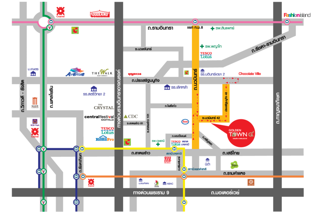 Golden-Town-4-Ladphrao-KasetnawaminD_MAP